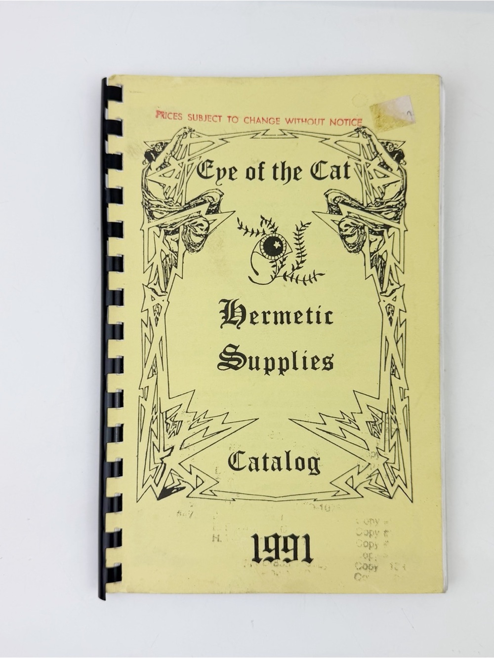 1991 Eye of the Cat Hermetic Supplies Catalog Vtg Occult Pagan Wiccan Magic Book